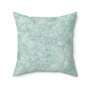 Seafoam Faux Suede Square Pillow