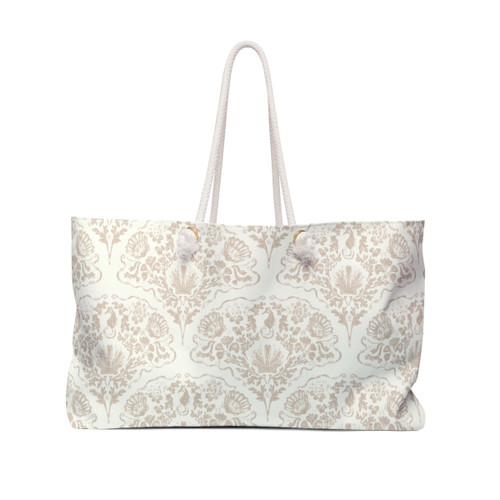 Coastal Charm Damask Tote