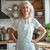 Aqua Coastal Damask Apron