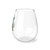 Turquoise Christmas Boot Stemless Wine Glass, 11.75oz