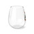 Turquoise Christmas Boot Stemless Wine Glass, 11.75oz