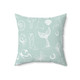 Coastal Cowgirl Pattern Faux Suede Square Pillow