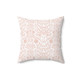 Coastal Cowgirl Damask Faux Suede Square Pillow in Coral
