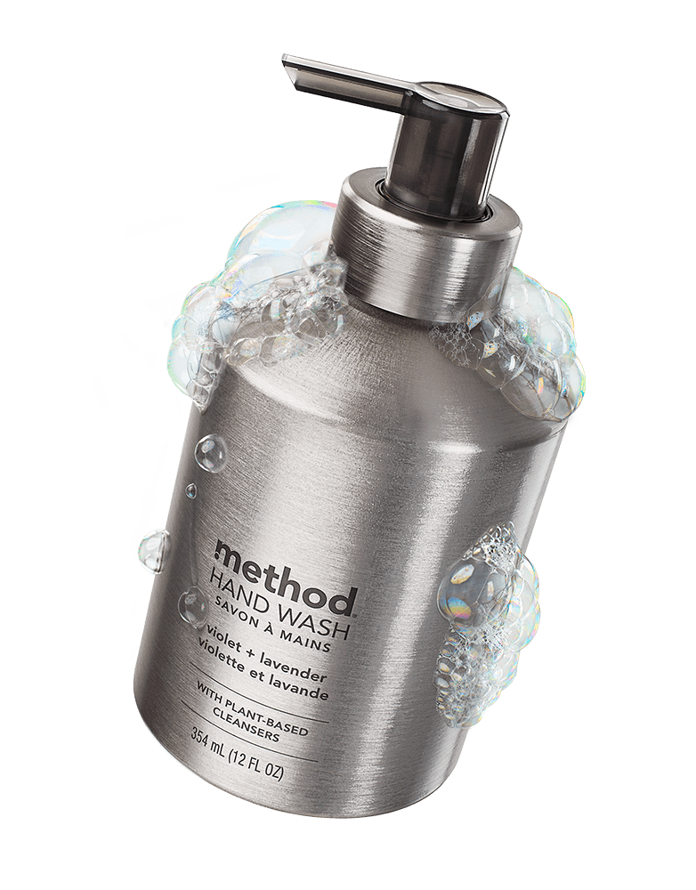 Violet + Lavender Aluminum bottle with bubbles
