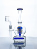 Tsunami Glass - Tsunami Concentrate Rig Inline Tree 8″ Blue