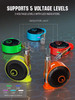 Lookah Snail Wax Kit: the Snail 2.0 battery has 5 voltage levels shown by LED color