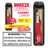 0% Nicotine Breeze Smoke Pro Disposable Vape Cherry Lemon