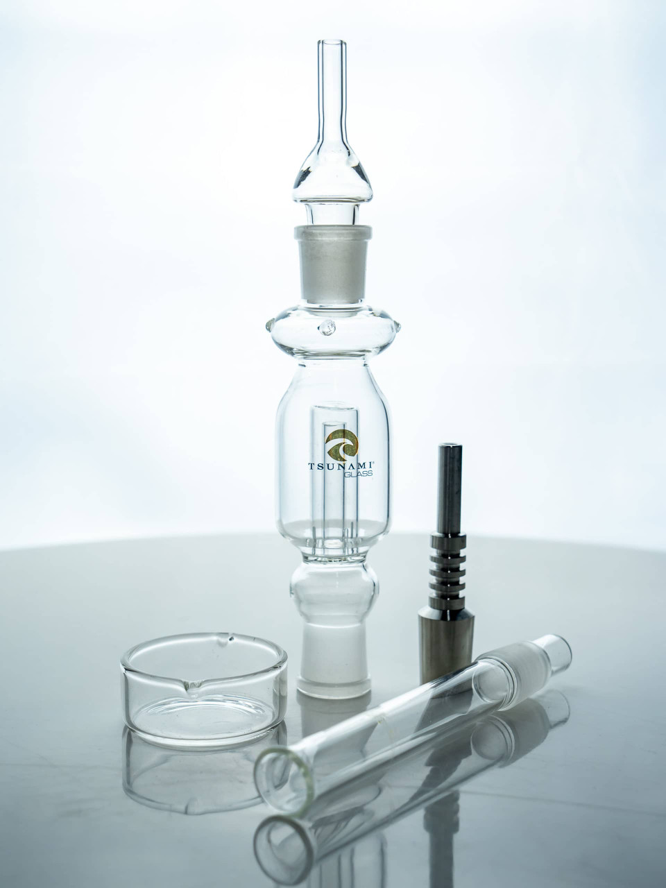 SILICONE NECTAR COLLECTOR SET WITH 10MM TITANIUM NAIL -SmokeDay