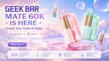 GEEK BAR MATE 60K Review: 60K Puffs, Swappable Pod, and How It Compares to the Pulse X and Foger Switch Pro