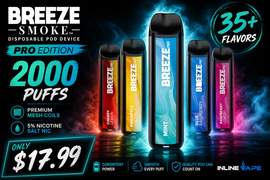 Breeze Smoke Disposable 5% 2000 Puffs 