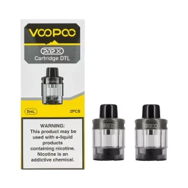 Voopoo PNP-X DTL Replacement Cartridges 2 Pack Grey