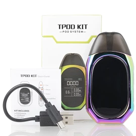 Teslacigs TPOD Ultra Portable Pod Kit Box and contents