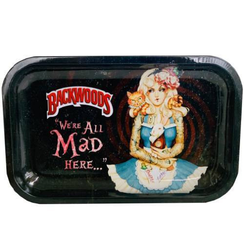 Small Rolling Tray Backwoods - Alice in Wonderland