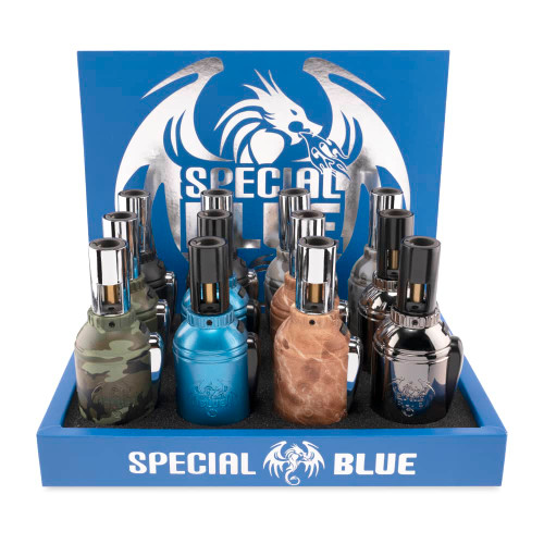 Special Blue - Mini Butane Gas Torch Lighter (12ct)