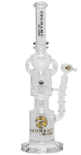 Tsunami Glass - Tsunami Electric Ball Arm Recycler 17″ White