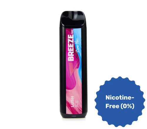 0% Nicotine Breeze Smoke Pro Disposable Vape Lush Ice