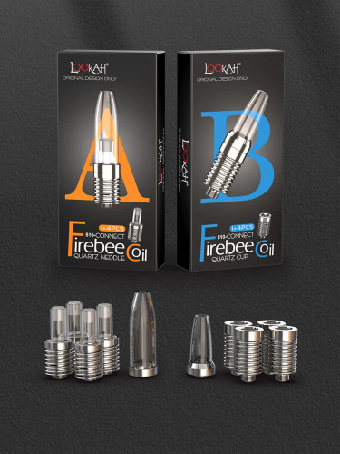 Lookah Firebee Quartz Needle Coil Tip 4-Pack