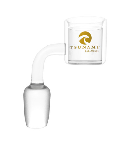 Tsunami 14mm male thermal quartz banger with carb cap