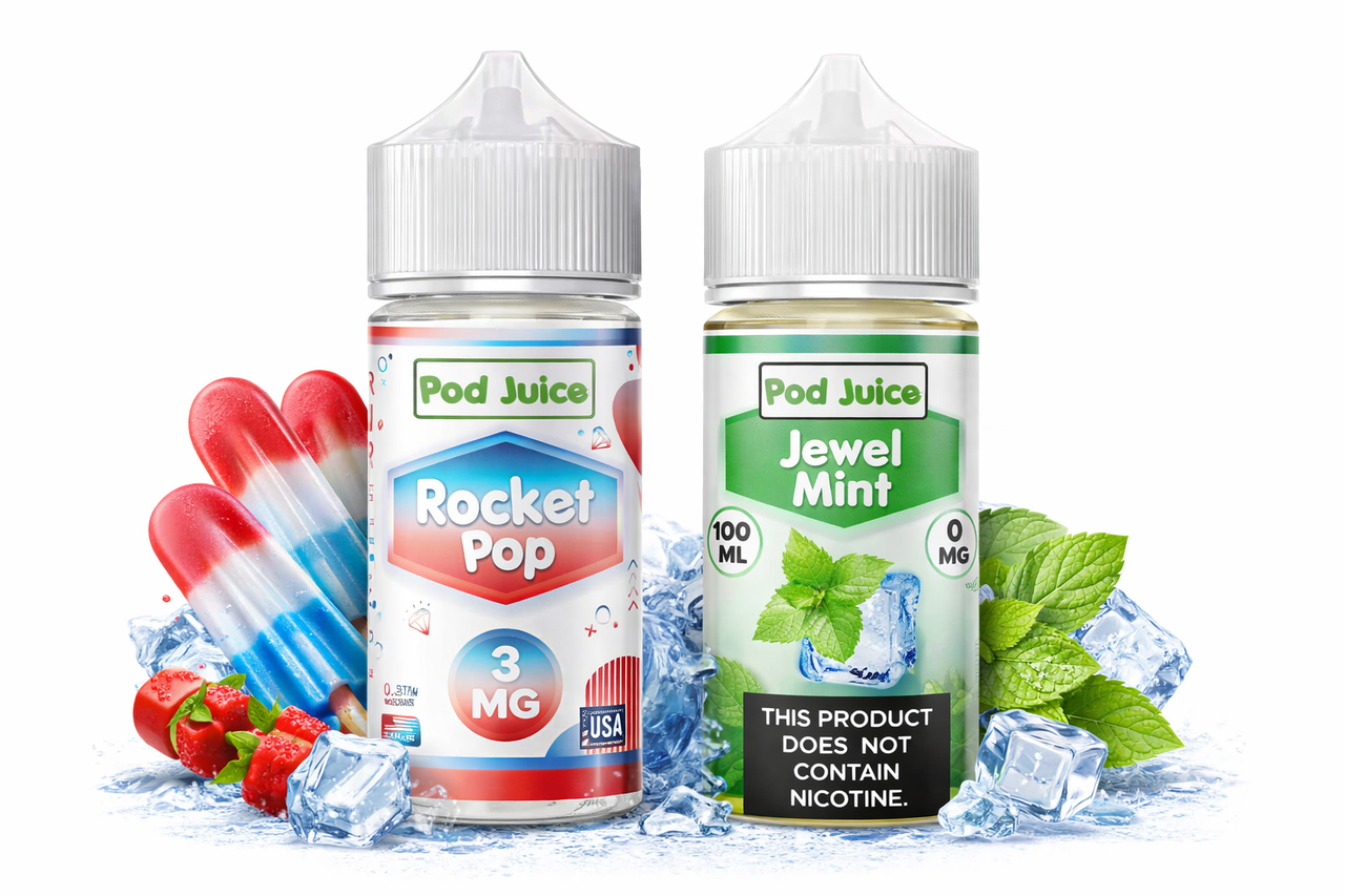Pod Juice 100mL sub ohm freebase e-liquid