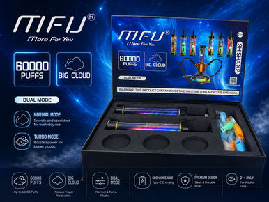 MFU Shisha X2 2-Pack, 5mg nicotine