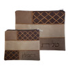 Brown Trellis Pattern Faux Impala Tallit Bag