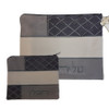 Gray Trellis Pattern Faux Impala Tallit Bag