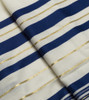 Size 25 Wool Blue-Gold Striped Children's Tallit