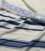 Blue-Silver Traditional Wool Tallit, size 30