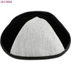 Black & Gray Velvet Kippah