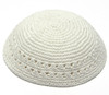 White Knitted Kippah