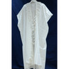 Hamefoar White & Silver Nonslip Tallit, size 60 with Ptil Tekhelet