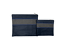 Blue-Gray Leather Tallit Clutch Bag