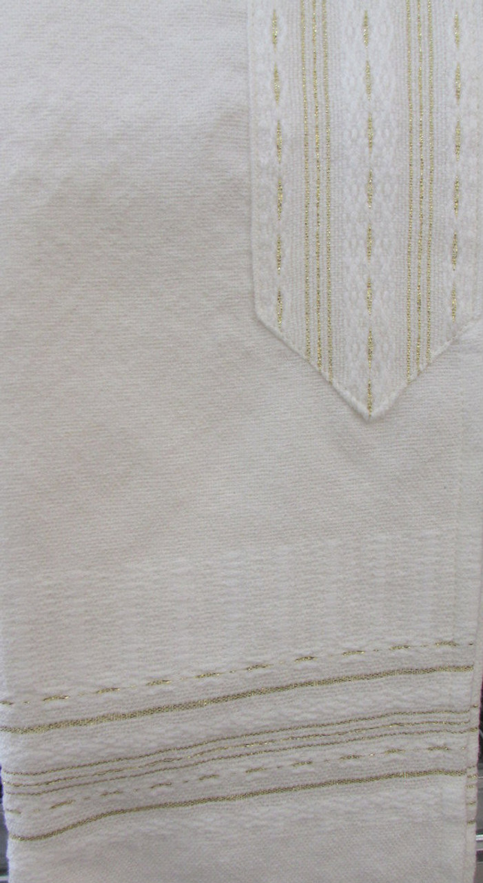 Gabrieli White Wool Classic with Gold