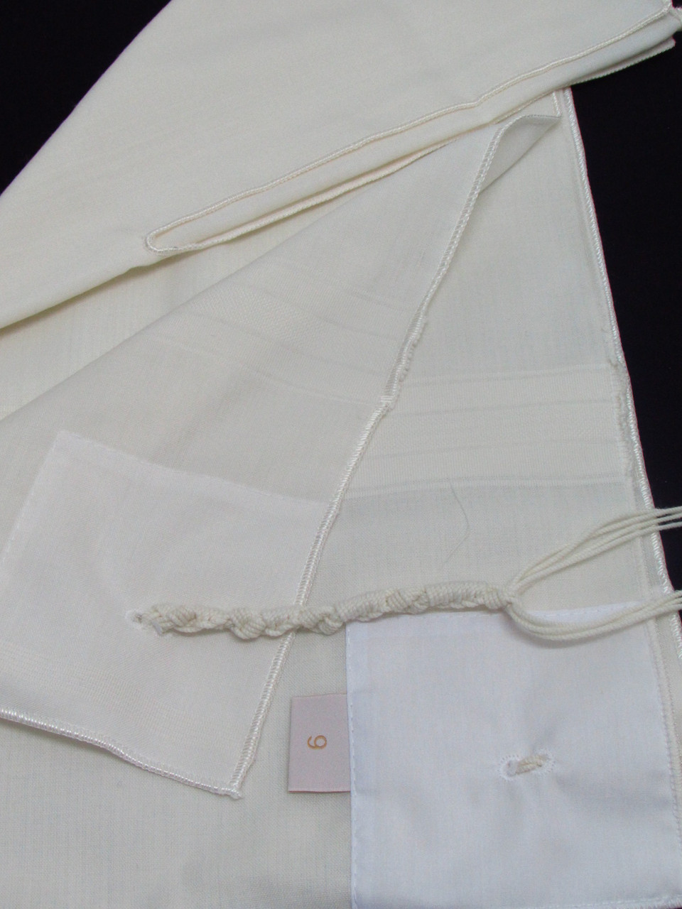 Classic Tallit Katan with Chabad Tzitzit, Size 6