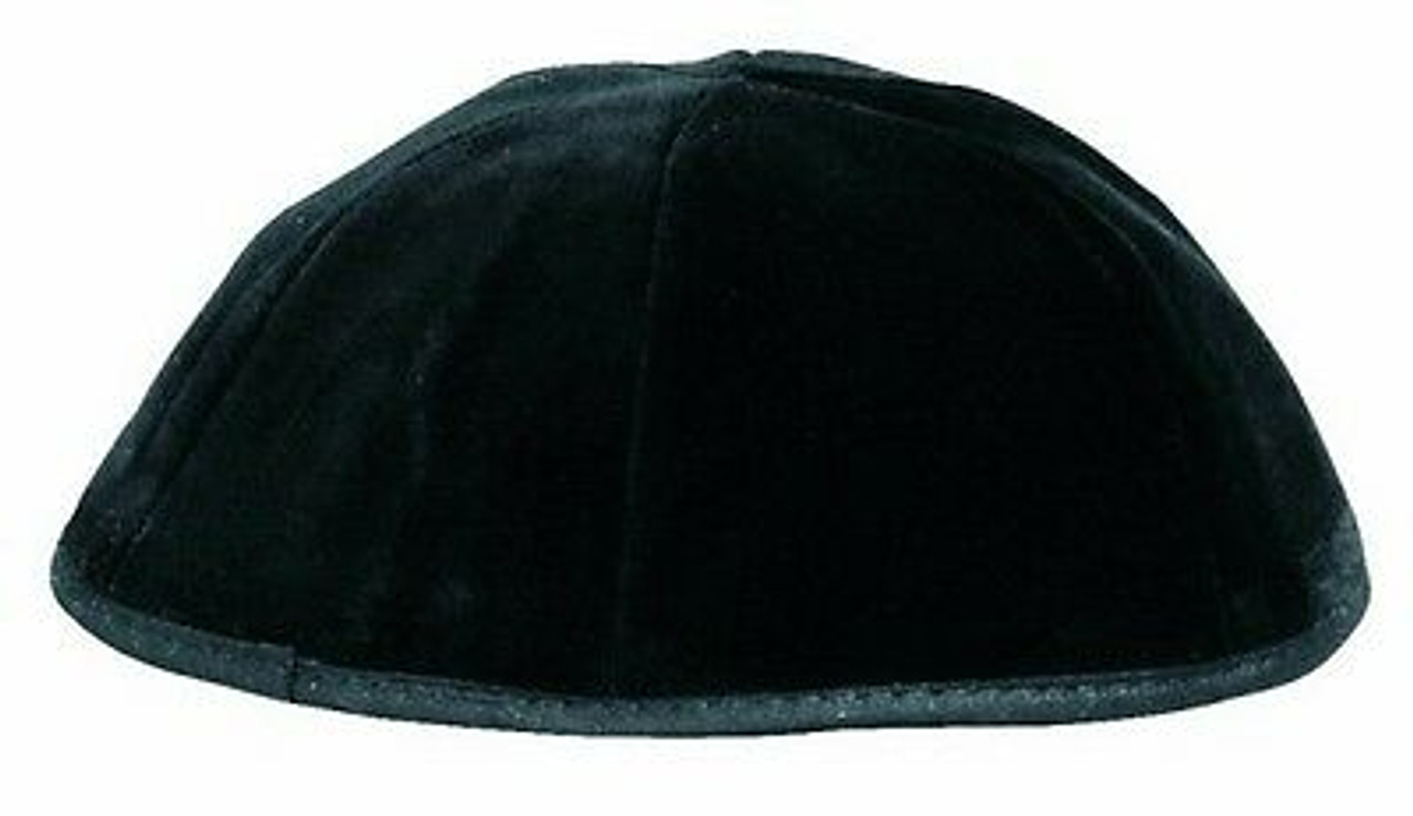 Black Velvet 4-Panel Kippah