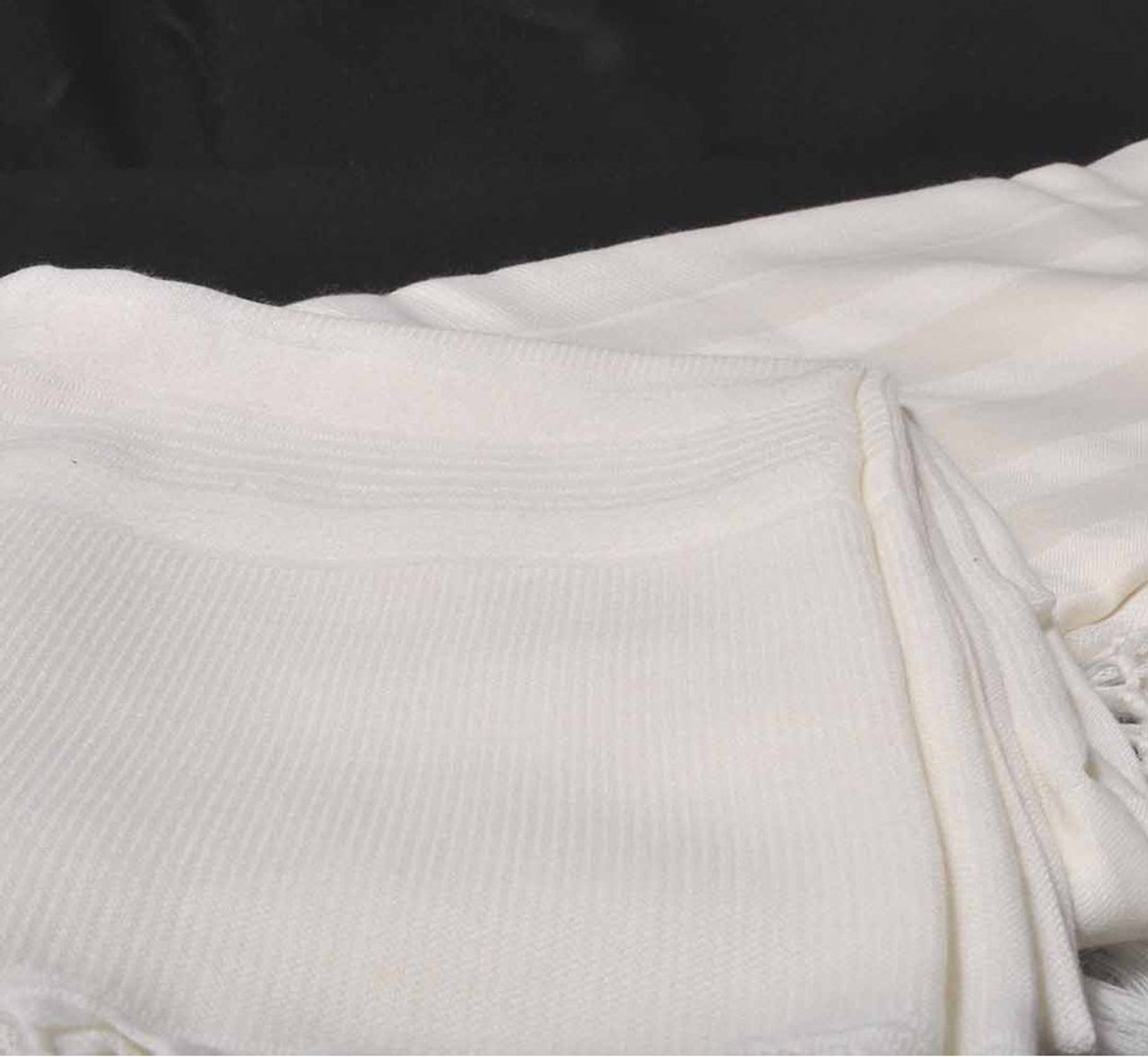 Malchut Nonslip Tallit with Double-Row Fringes