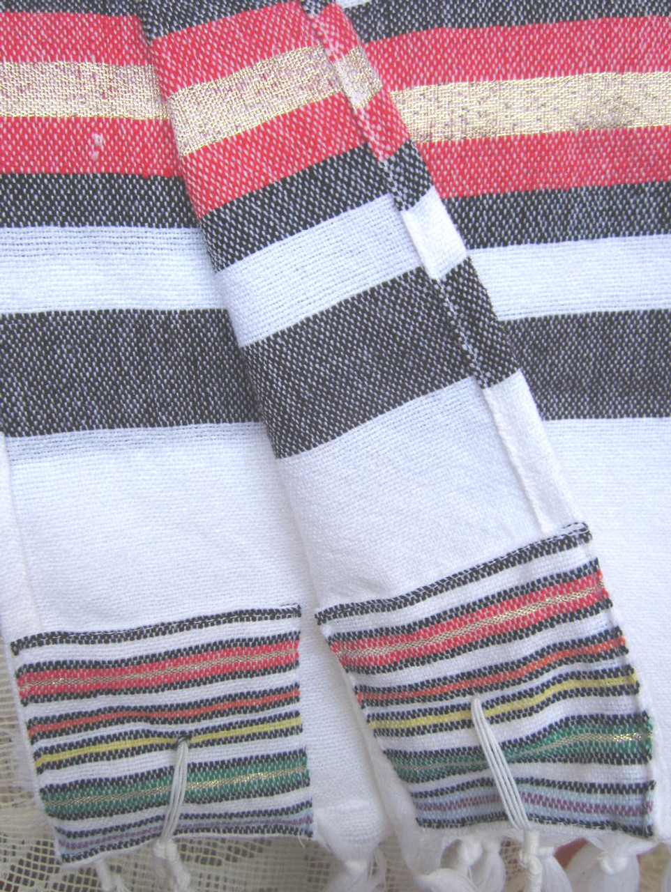 【関税 送料無料】JOSEPH ウール&シルク ツイル コ ート Joseph's Coat Tallit - White