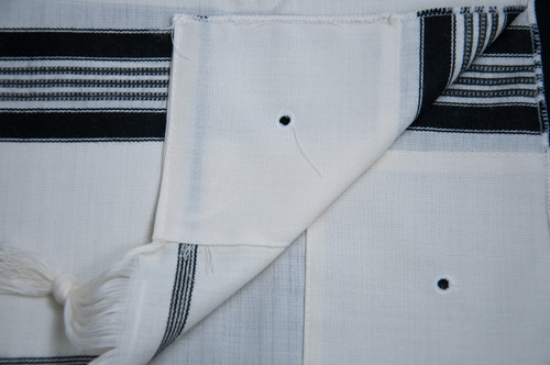 Black-Striped Kalit Lightweight Wool Tallit Katan