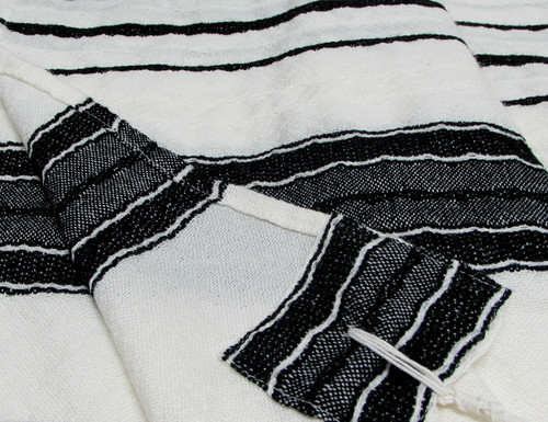 Handwoven Black-Striped Gabrieli Tallit