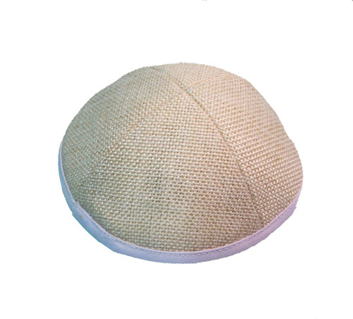 Tan Burlap Kippah