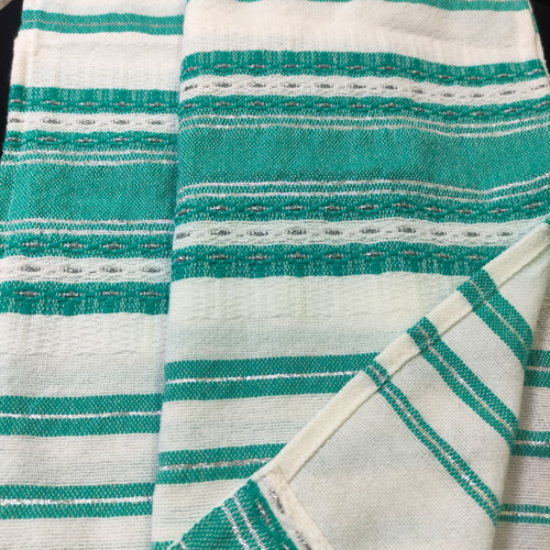 Handwoven Mint Green Tallit