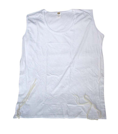 Boys' Crew-Neck Undershirt Tzitzit - Ashkenazi Tying