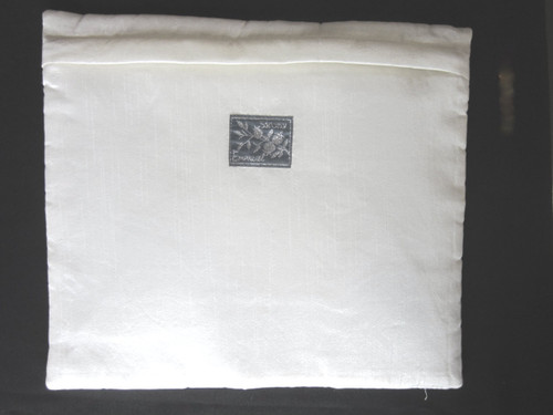 The back side of the tallit bag. 