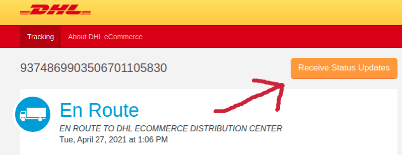 DHL eCommerce tracking