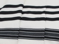 Black-Striped Traditional Cotton Tallit