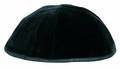 Washable Black Velvet 6-Panel Kippah