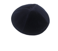 Ribbed Navy Velvet Kippah