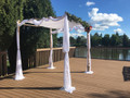 Malchut White-on-White Chuppah Tallit