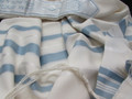 Hamefoar Sky Blue & Silver Nonslip Tallit