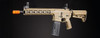 Lancer Tactical Gen 2 Hellion M-LOK 10" M4 AEG w/ Ambidextrous NSR Receiver & NSR Stock - Tan